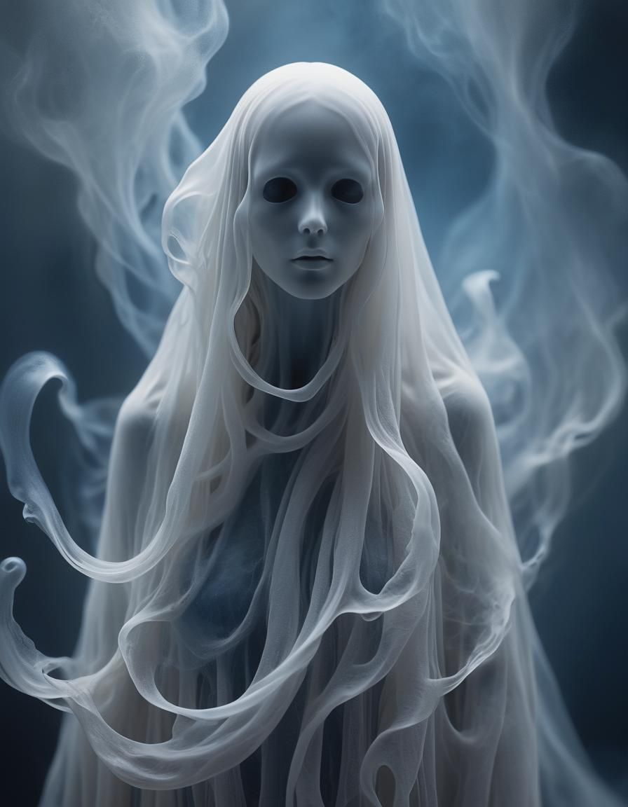 Ethereal Ghost in Dim Void: Fractal Art