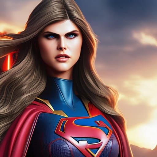 Alexandra Daddario as Supergirl #2 - AI Generated Artwork - NightCafe ...