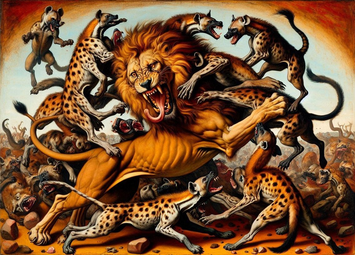 Eternal Enemies - Lions and Hyenas
