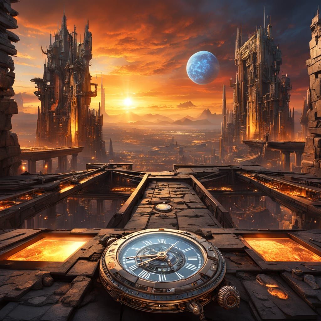 Ancient City Meets Futuristic Metropolis in Cinematic Concep...