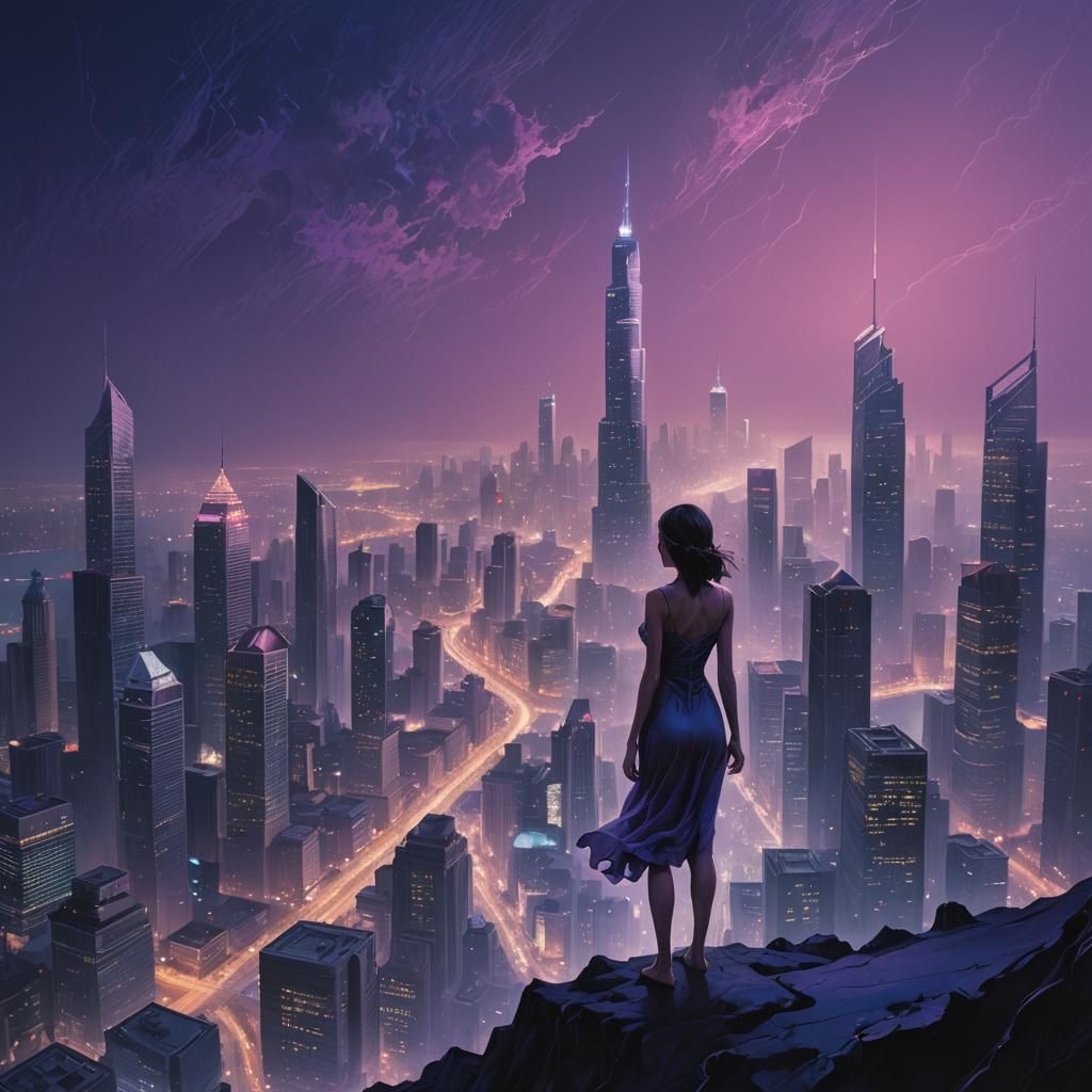 City and girl