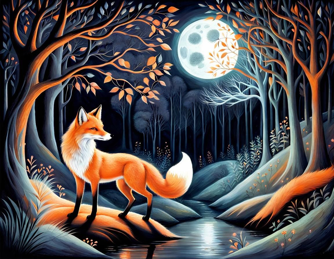 Kitsune: Fox Spirit in the Forest