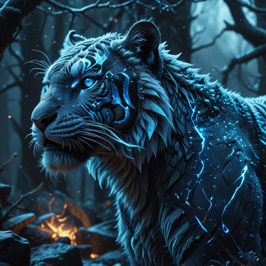 Majestic Tiger  by @Lady on Fire