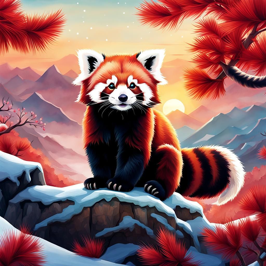 Red panda - AI Generated Artwork - NightCafe Creator