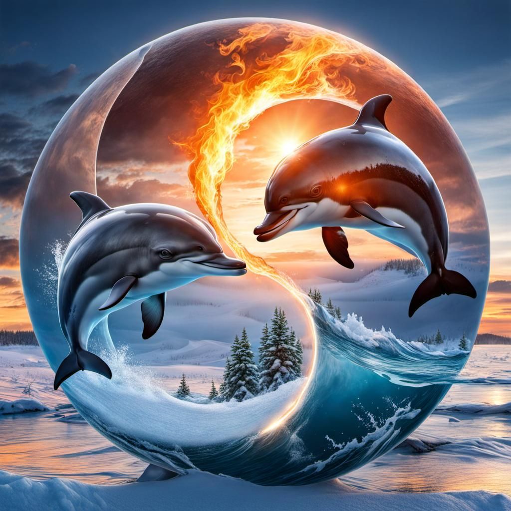 Dolphin ☯️  by @gullyDJ