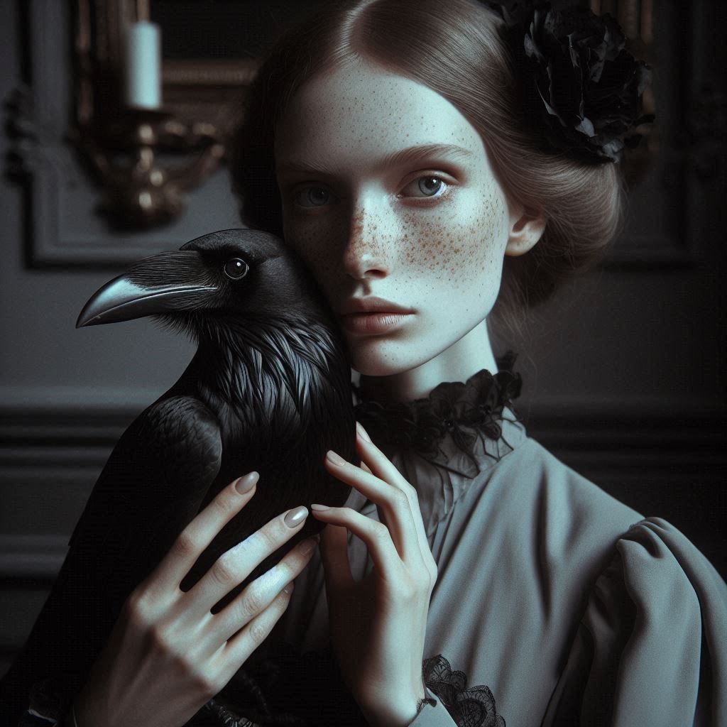 The Lady of the House and her Black Raven