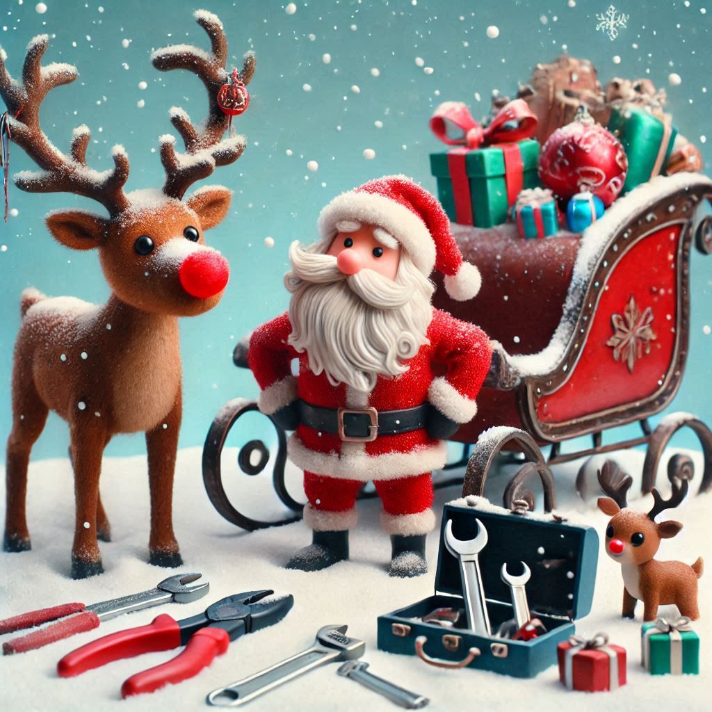 Santa Sleigh Broke Down