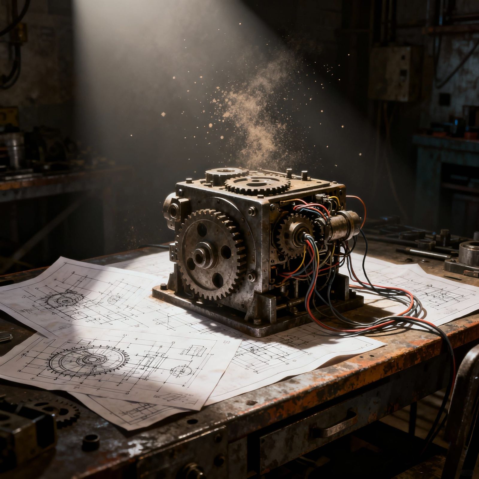 Hyperrealistic Concept Art of Machine Reverse Engineering