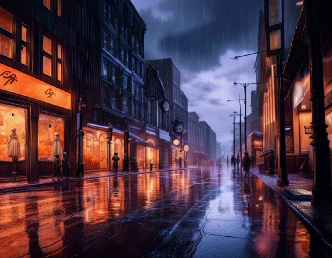 Rainy day. - AI Generated Artwork - NightCafe Creator