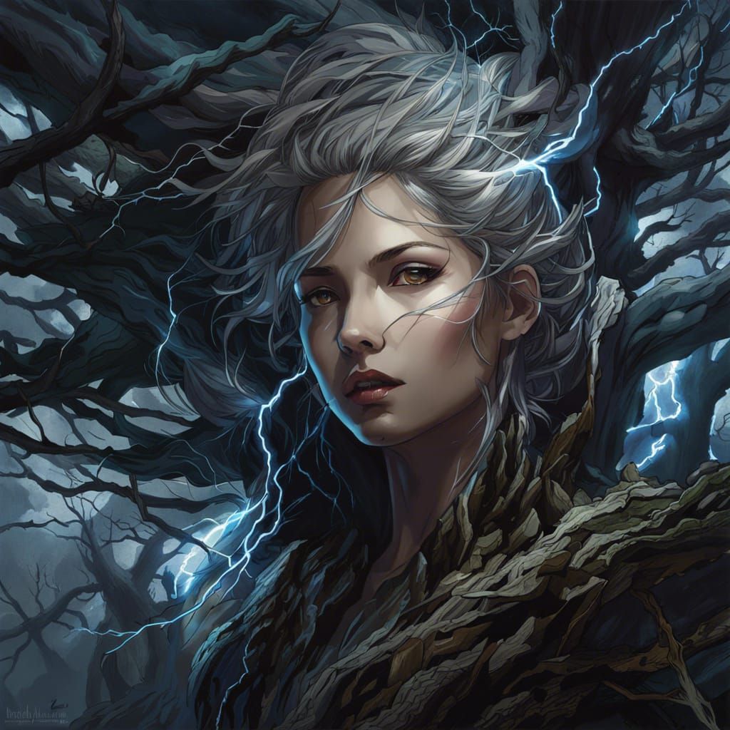 Storm Sorceress - AI Generated Artwork - NightCafe Creator