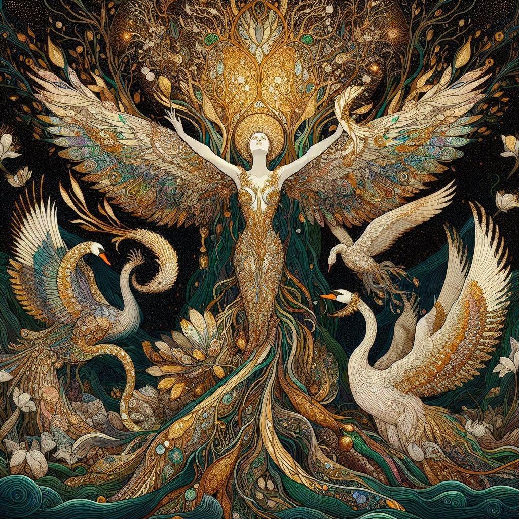 Women with iridescent, seal-like voices and majestic swan wi...