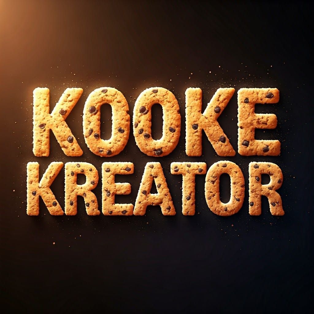 Delicious Cookies Spell Out 'KOOKE KREATOR'
