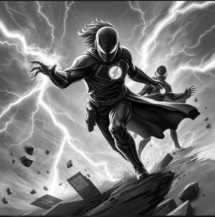 FAN ART - FLASH ART - Ready to rush like lightning.