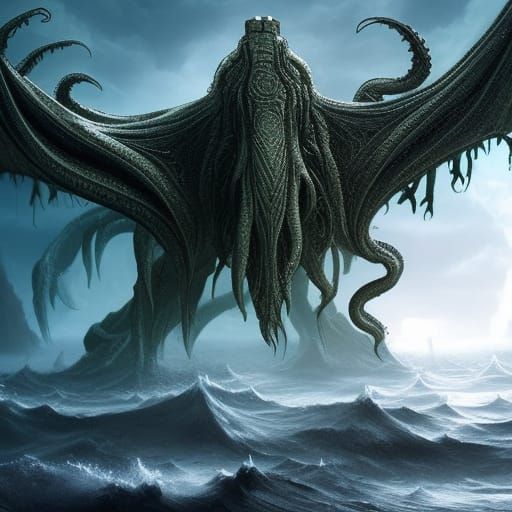 Cthulhu - AI Generated Artwork - NightCafe Creator