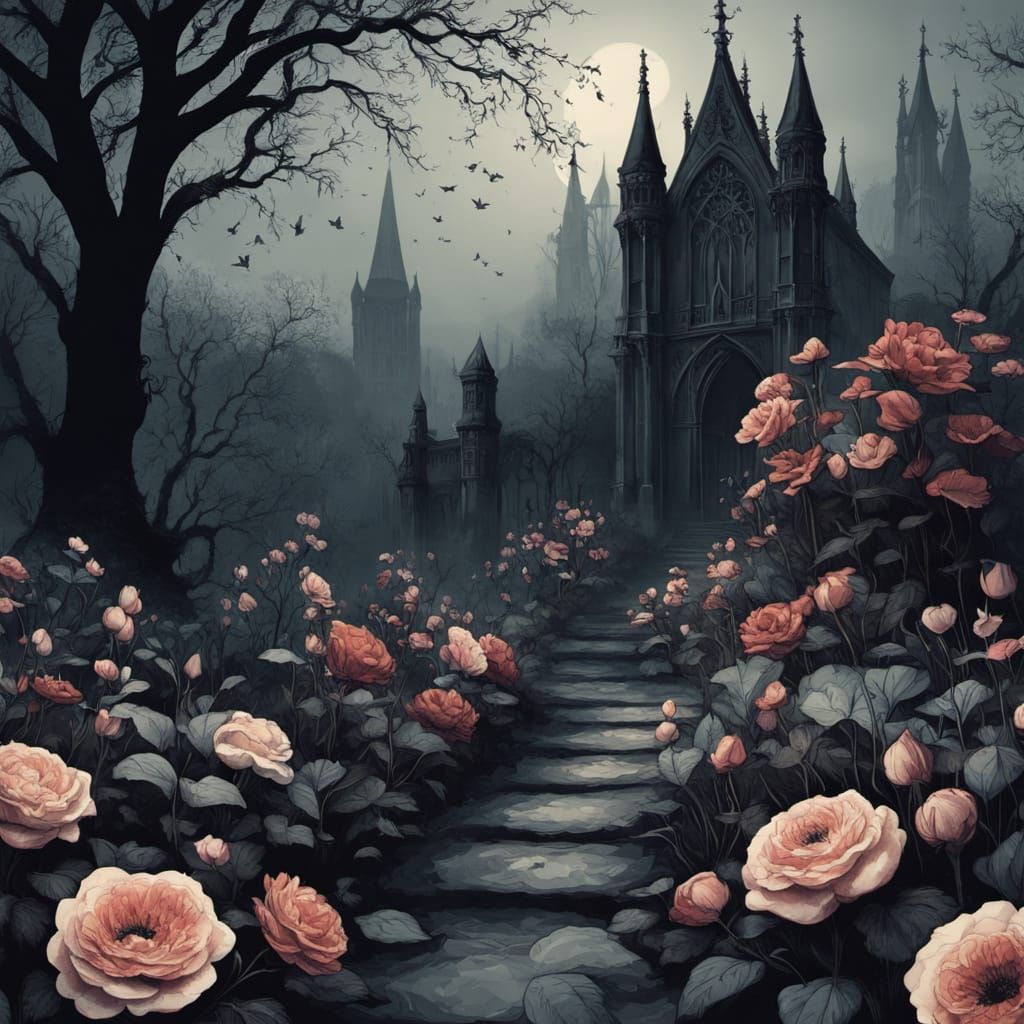 gothic emo style with faded color palette ...  by @Zane