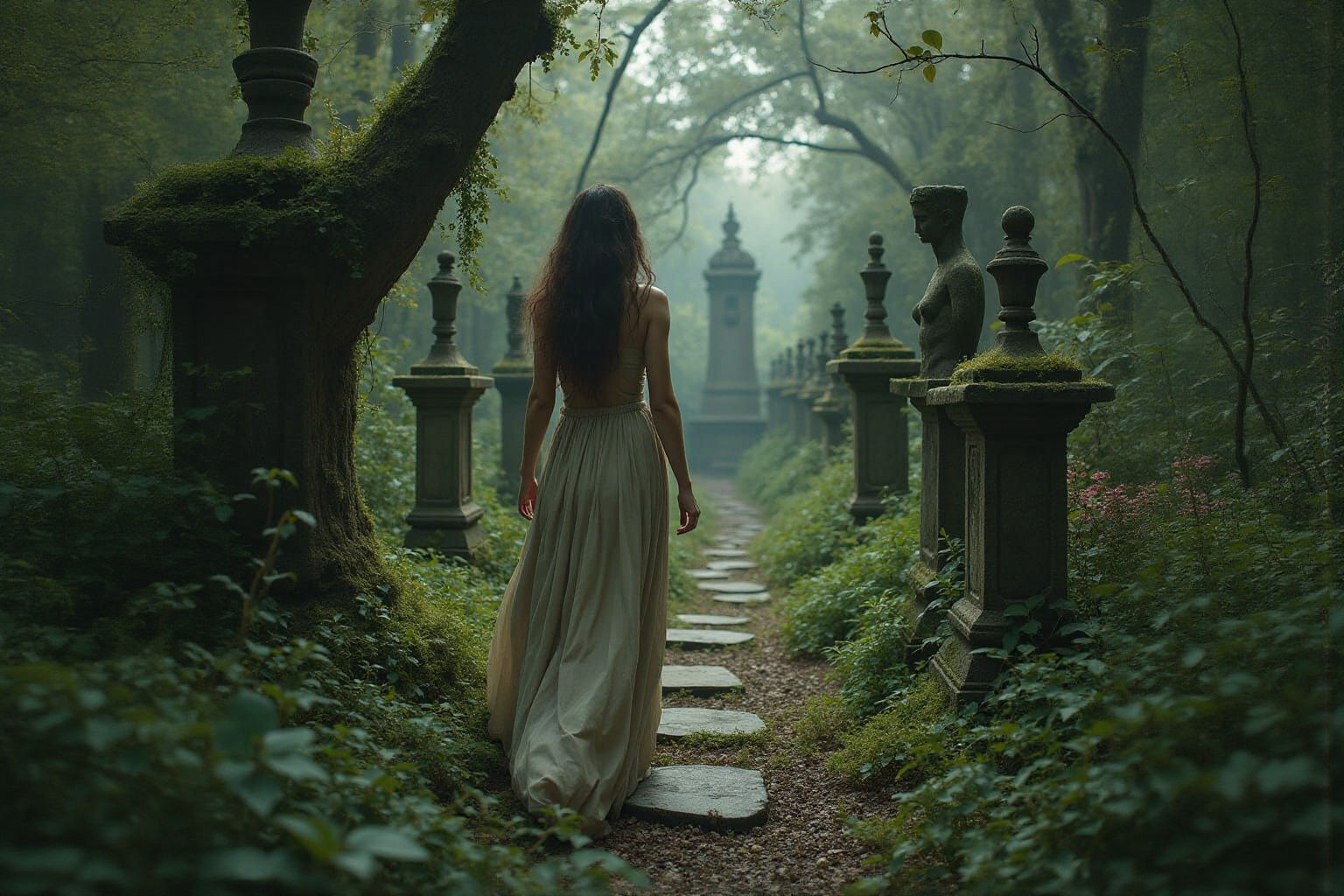 The Girl and the Garden.  by @JimJams