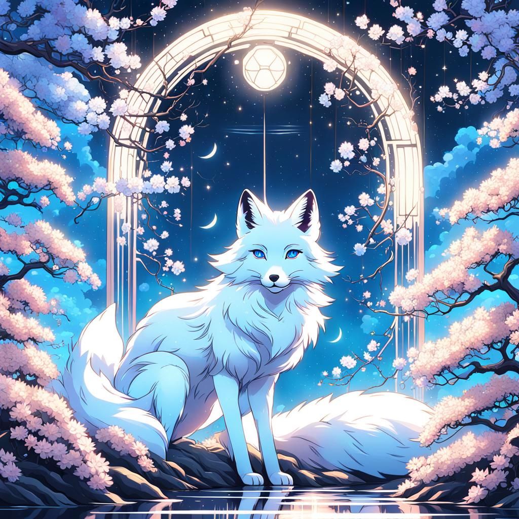 Celestial Fox - AI Generated Artwork - NightCafe Creator