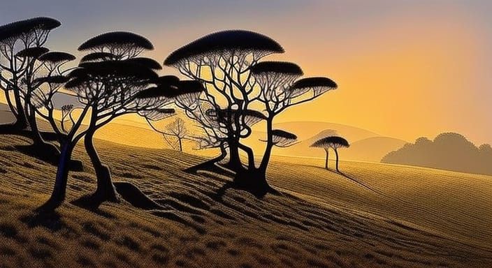 Strange Landscape Sunrise