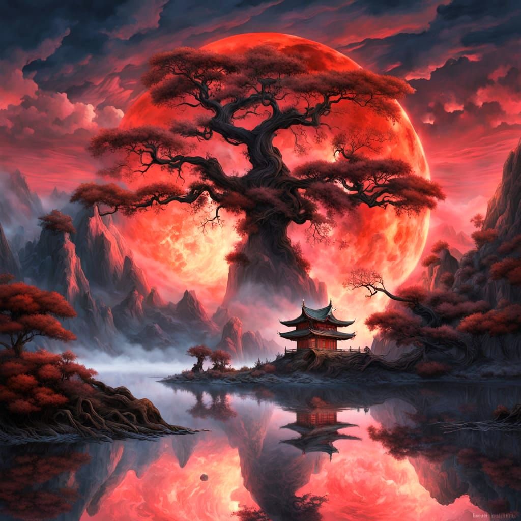 Asian Moonlight Serenade  by @Ralfonso