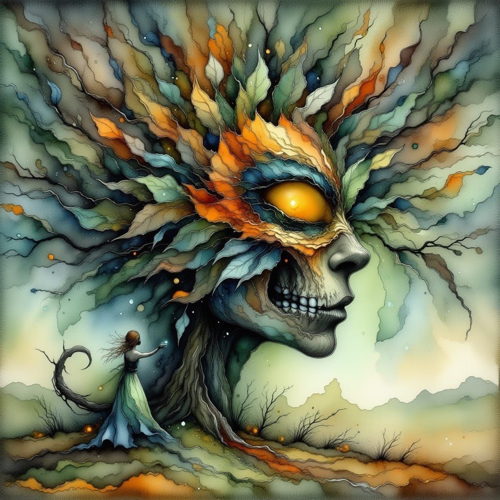 I shed my masks of protection like falling leaves on a dying tree.