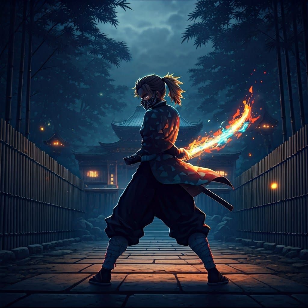 A rear view portrat, a hyper-realistic, 3d anime art that sh...