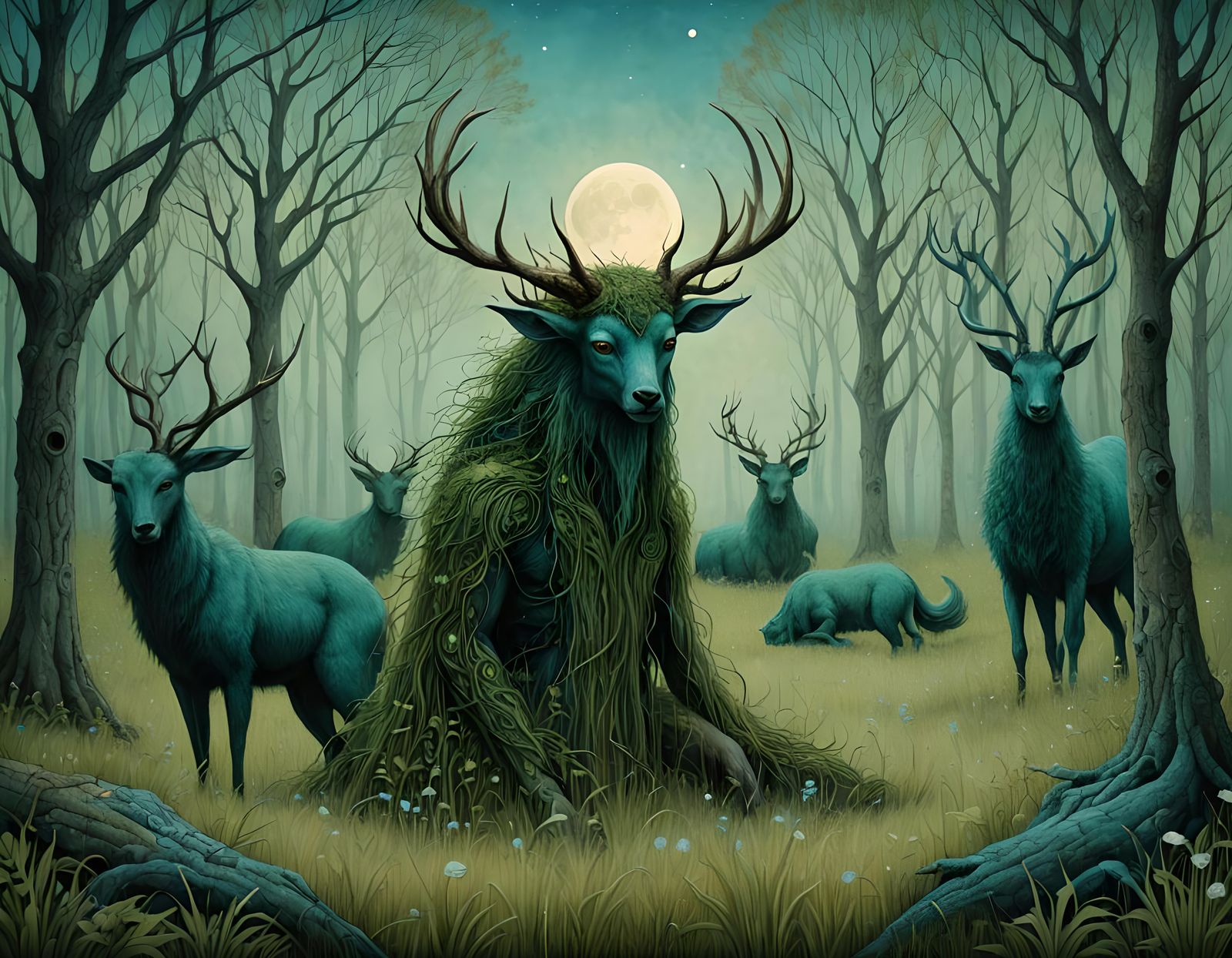 Cernunnos - AI Generated Artwork - NightCafe Creator