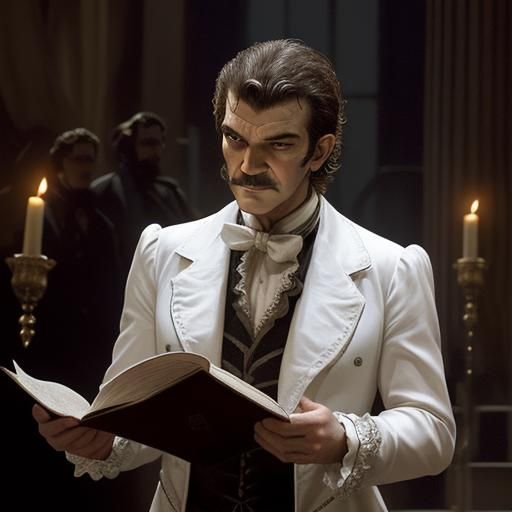 A scene from the musical Phantom of the Opera starring Anton...