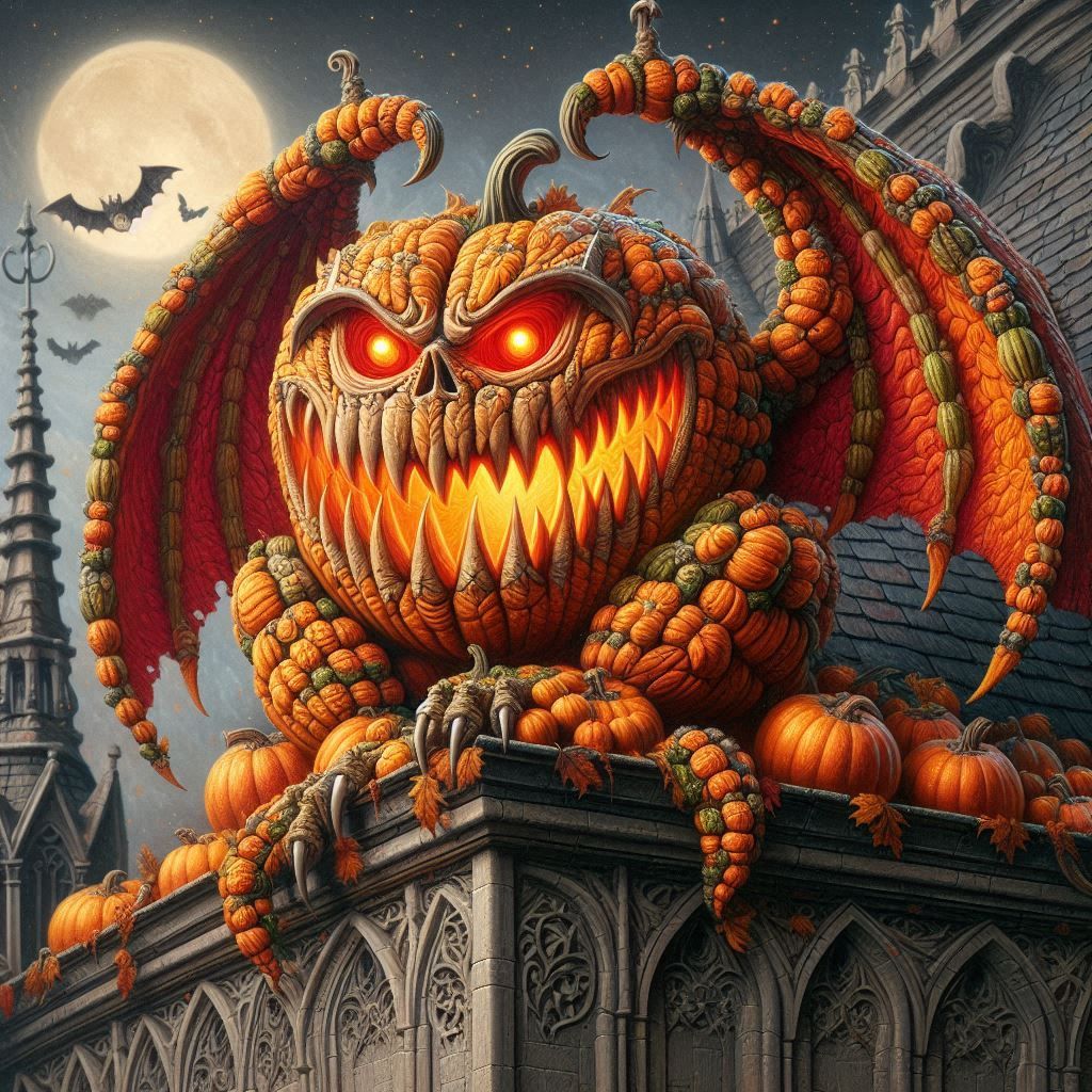 Pumpkin Gargoyle (3)