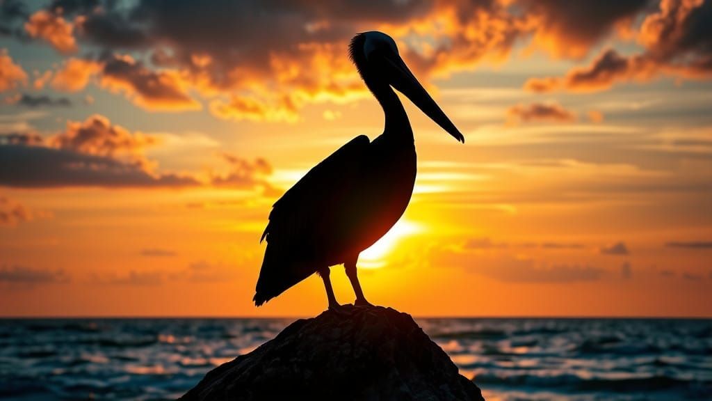 Pelican  silhouette  by @PointDexter