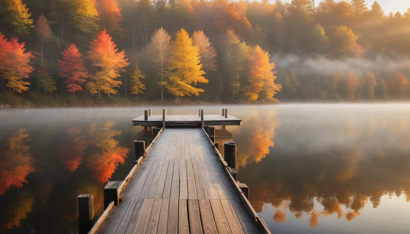 lakeside scene