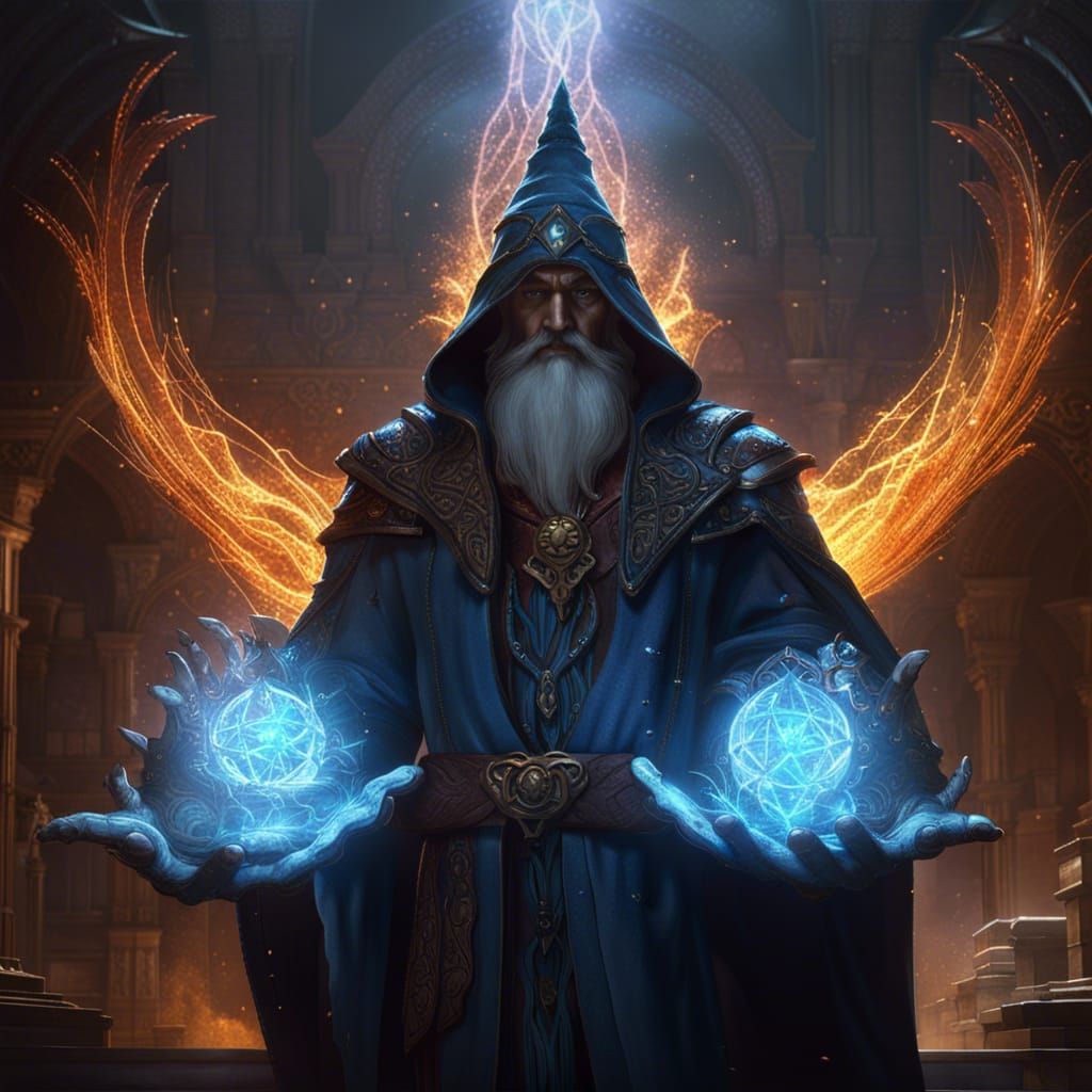 master of the elements, wizard, guardian mage - AI Generated Artwork ...