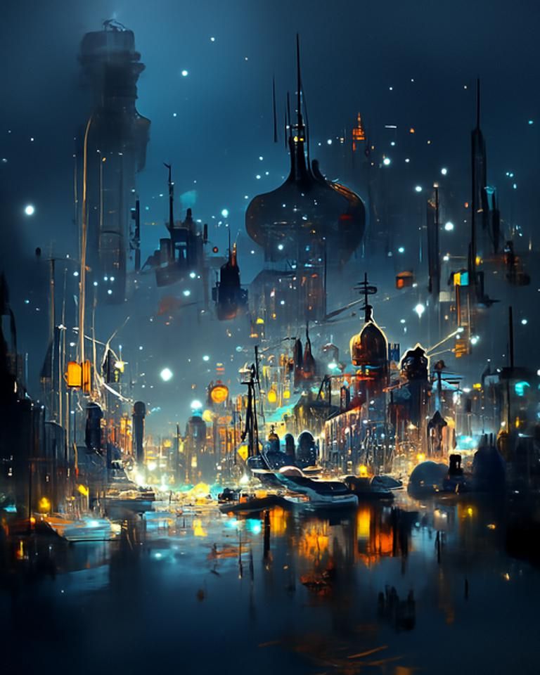 City of stars - AI Generated Artwork - NightCafe Creator