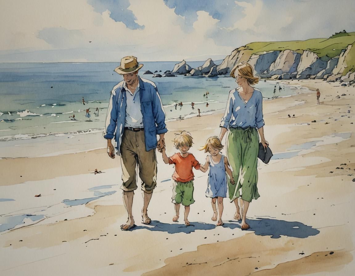 A day on a beach