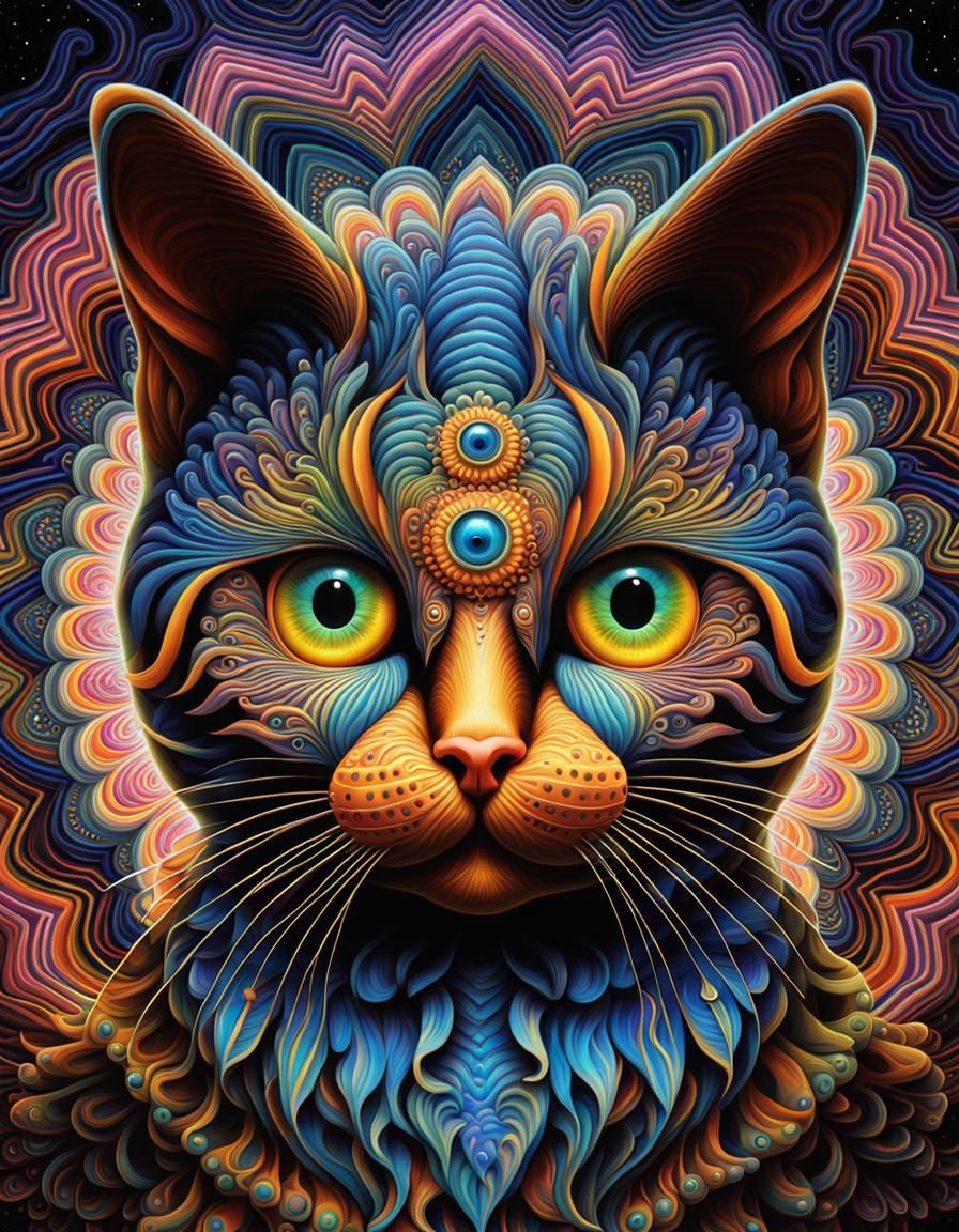 Mystical cat - AI Generated Artwork - NightCafe Creator