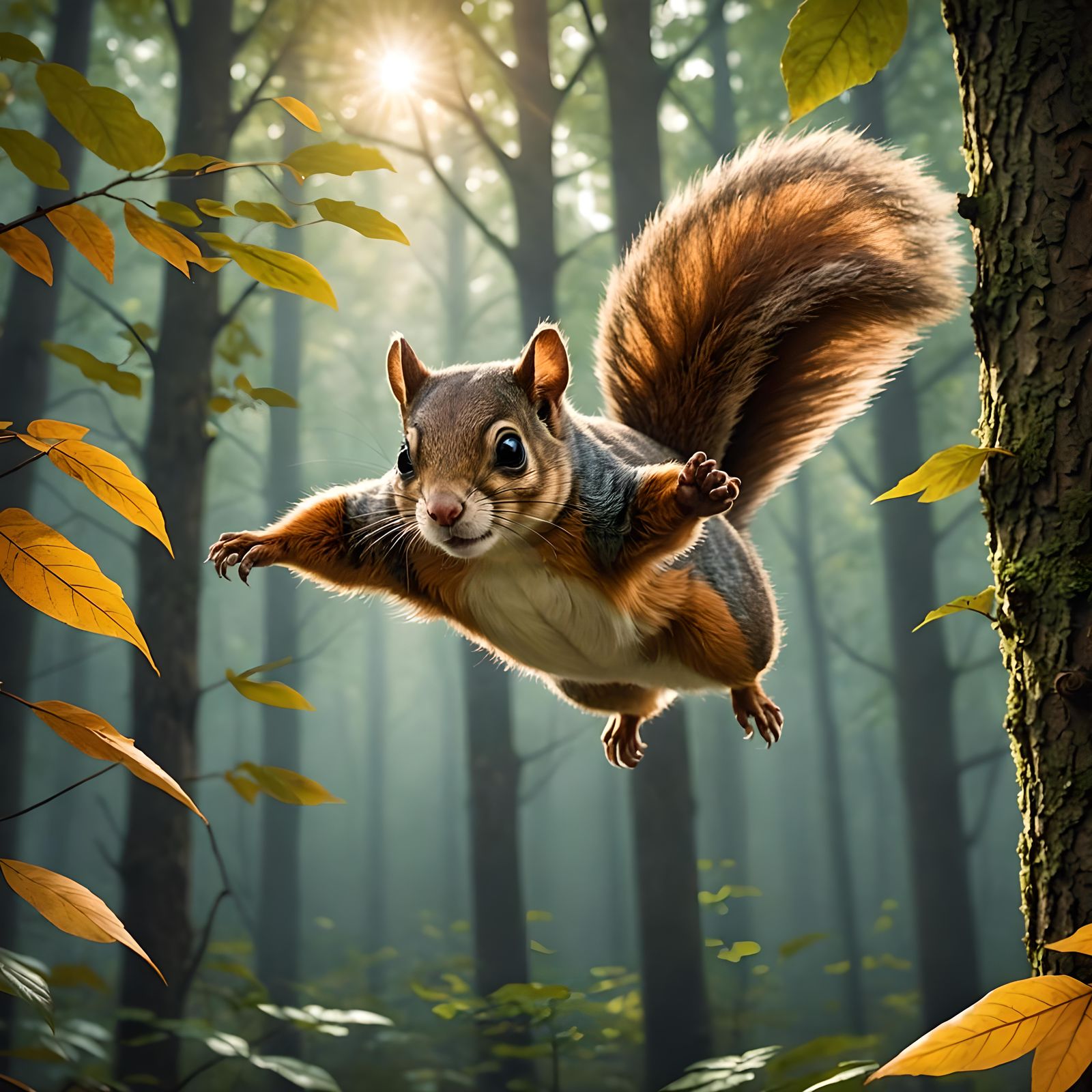 Flying Squirrel!   by @Queen Ari