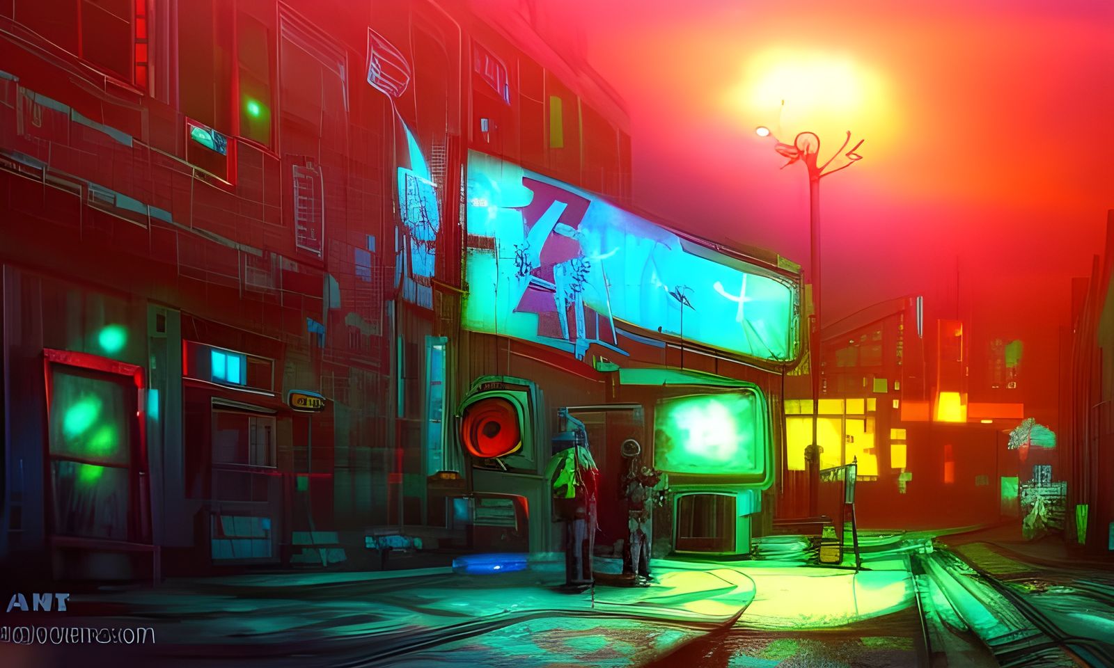 the neon rain