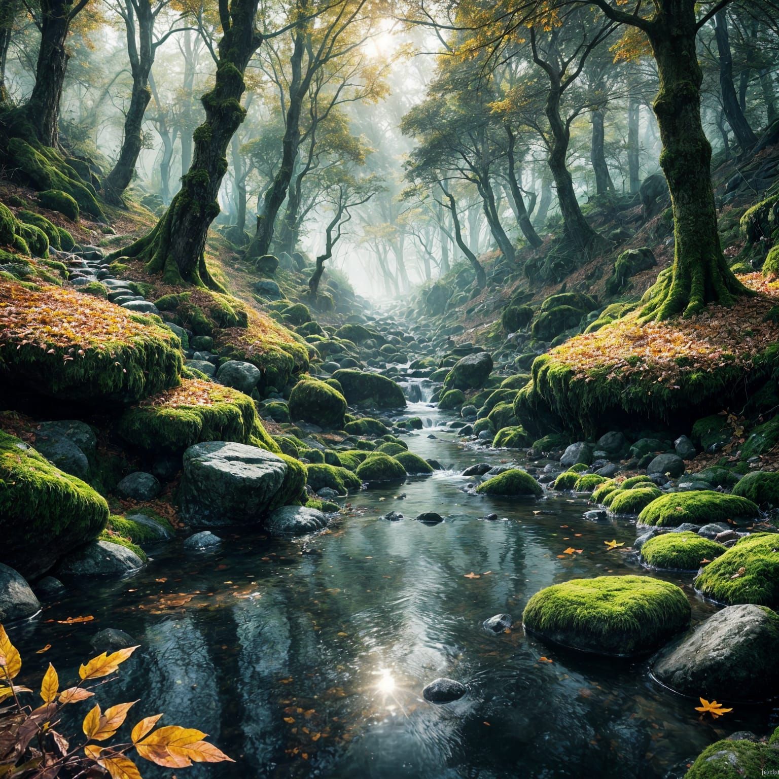 Forest stream  by @RedPixie