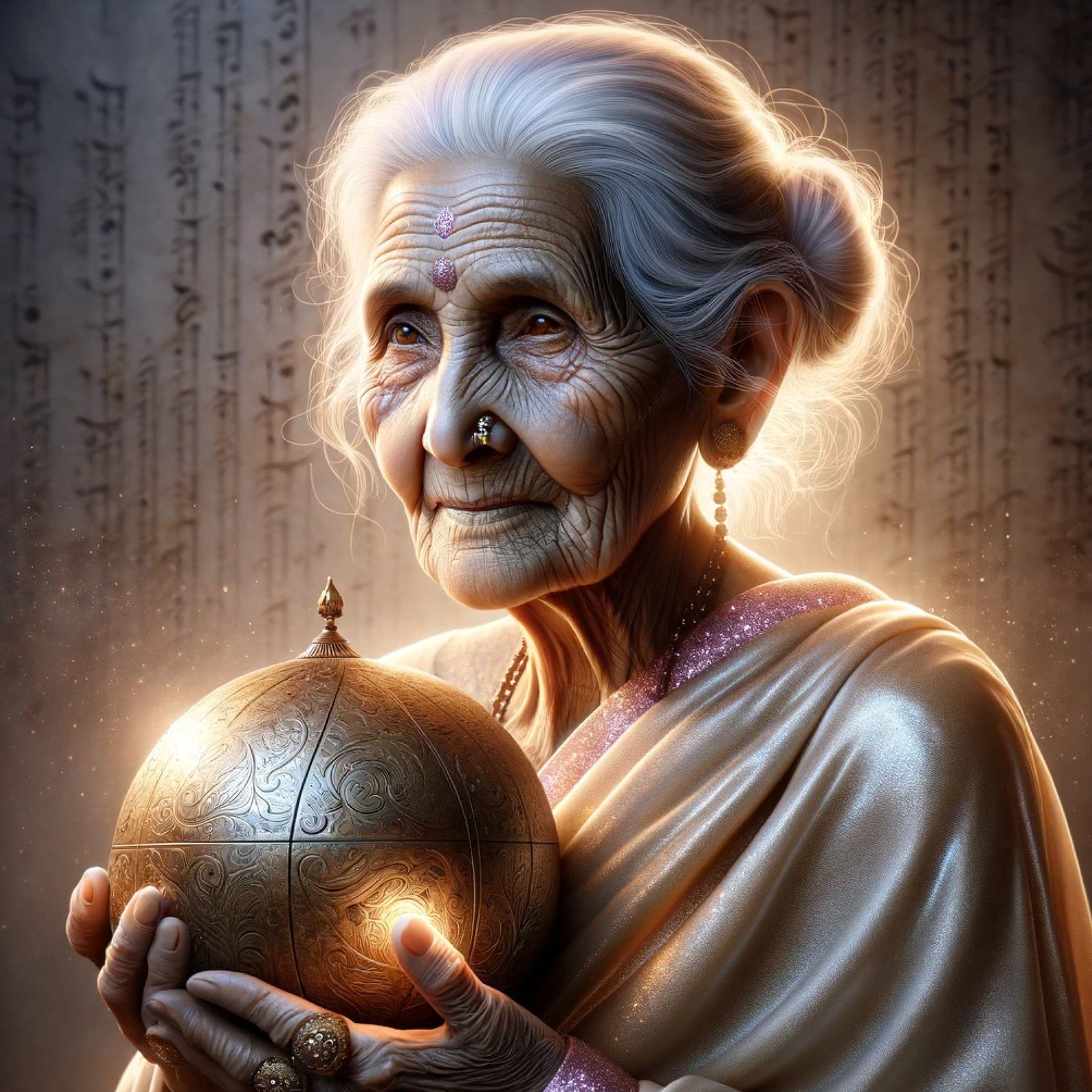 Wise sage reflecting