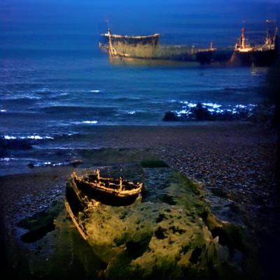 Now the night's breath responds to the sea, which I can scar...