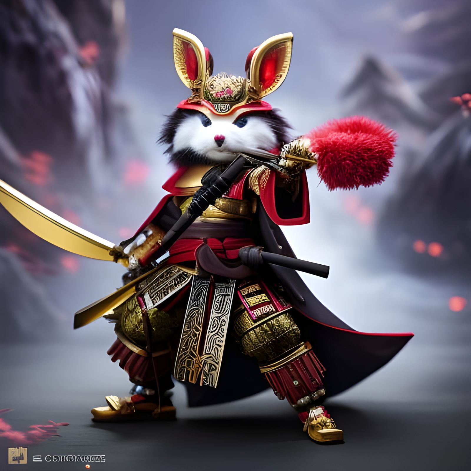 Rabbit shogun  by @Manaland