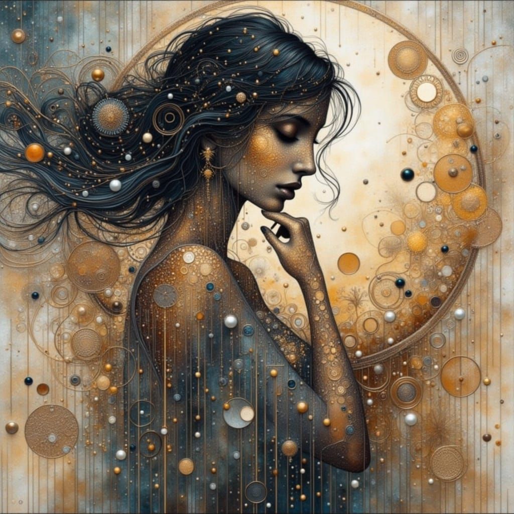 Silhouette <lora:Earth and filigree:1.0>