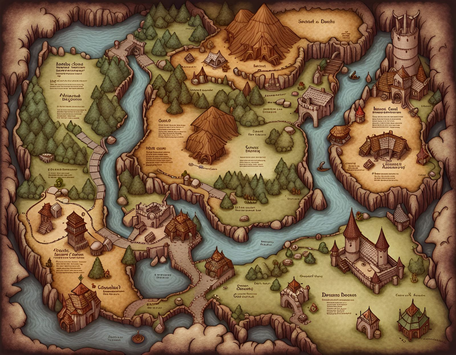 Dungeons and Dragons Map