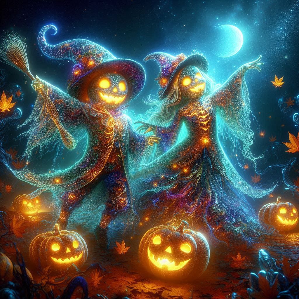 Ghostly trick-or-treaters