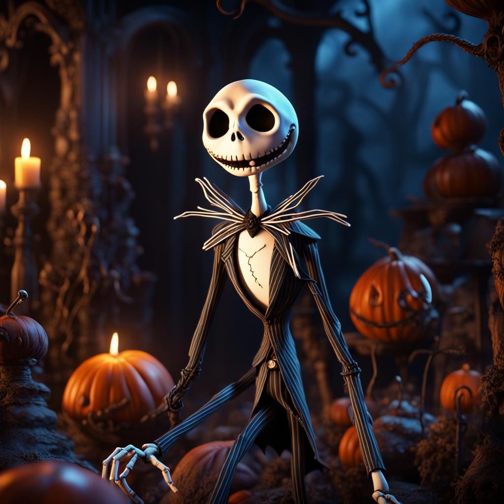 Jack Skeleton - AI Generated Artwork - NightCafe Creator