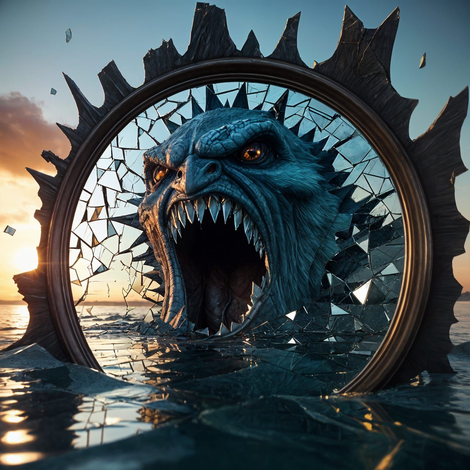 Can you see the beast lurking? 🦑
