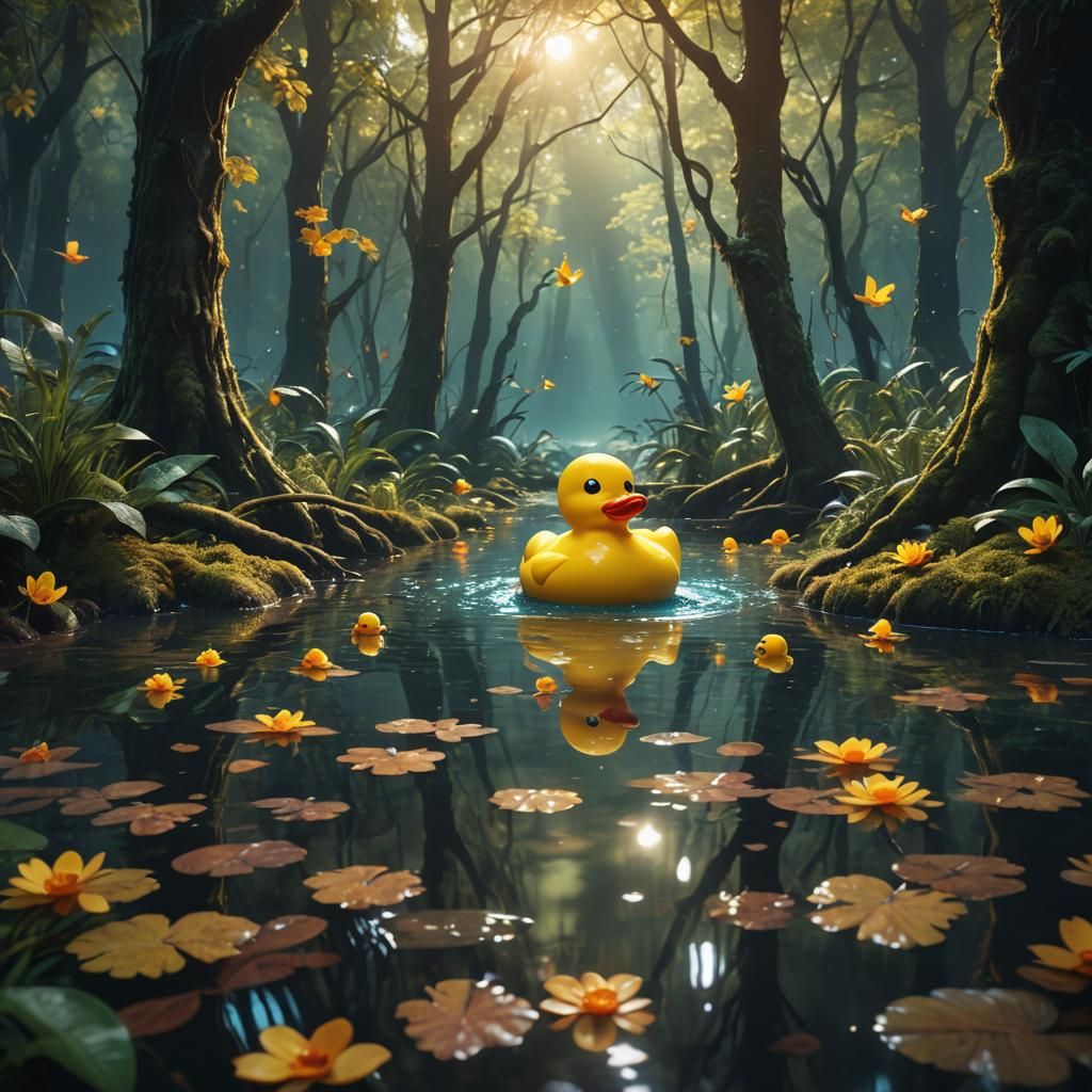 Mystical Forest Rubber Ducky Concept Art