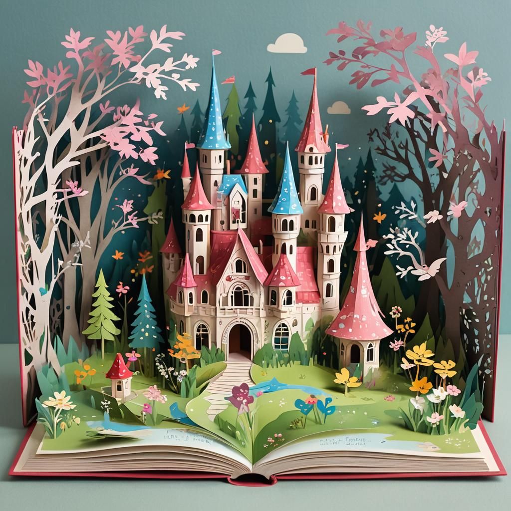 Pop-up fairytale book