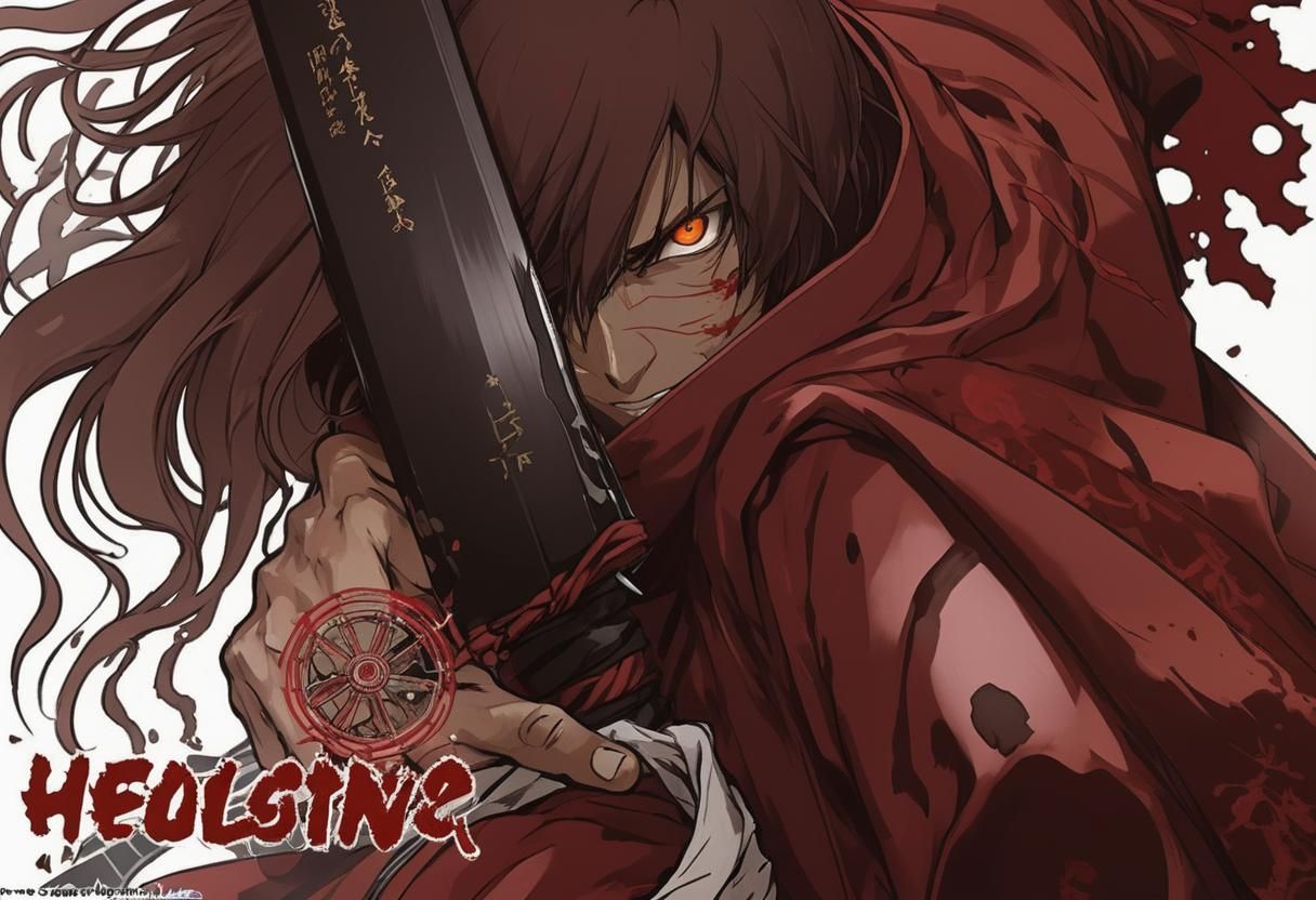 Retoma Drifters le combat à l'épée laser photo 4K de luttes japonaises des héros en couleurs HD, en 2012, à la façon de Kouta Hirano 