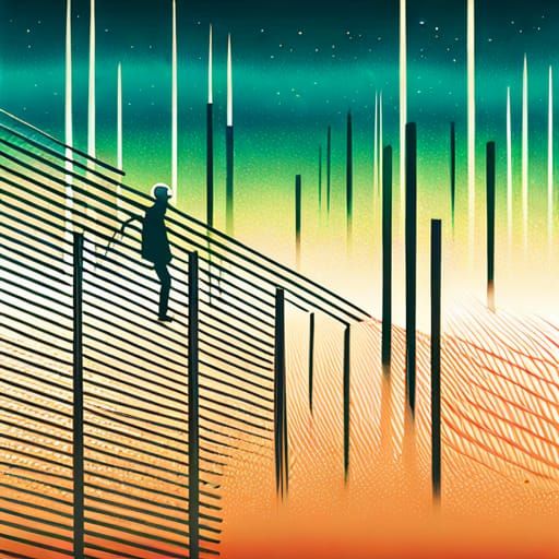 radio interference, noise, static, scientific illustration, line drawing, simple bold lines and composition