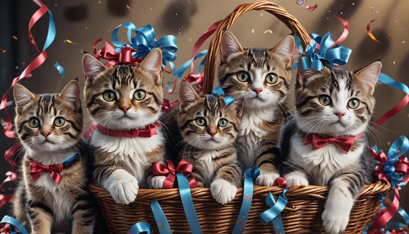 Cats and Ribbons